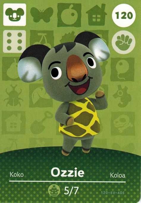 Amazon.com: Nintendo Animal Crossing Happy Home Designer Amiibo Card Ozzie 120/200 USA Version : Video Games Animal Crossing Happy Home Designer, Happy Home Designer, Happy Home, Card Game, Animal Crossing, Card Games, Card Design, Video Games, Nintendo