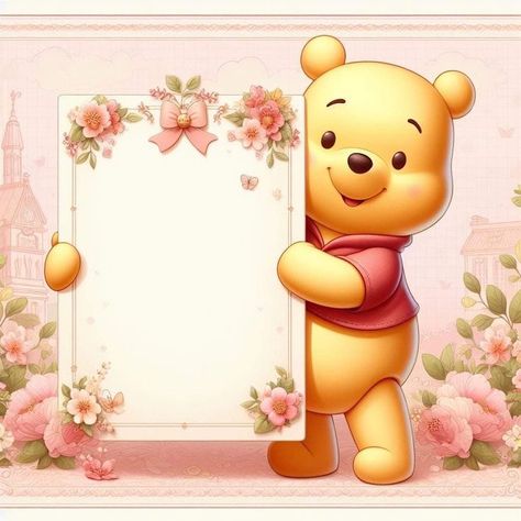 Winnie Pooh Bebe, Cartoon Characters Wallpaper, Pooh Bebe, Winnie Poo, April Baby Shower, Minnie Mouse Birthday Decorations, Backyard Birthday Parties, Pooh Pictures, Winnie The Pooh Pictures