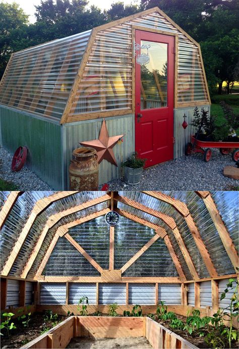 45 BEST tutorials, free building plans & ideas on how to build easy DIY greenhouses, simple cold frames, garden tunnels & hoops with low cost materials! An ultimate guide! - A Piece of Rainbow #greenhouse #backyard #gardens #gardening #gardeningtips #homestead #homesteading #urbangardening #gardendesign #gardenideas #diy #gardeningtips #upcycle #shed #sheshed gardening, homestead, backyard ideas, winter, spring Chicken Greenhouse, Old Greenhouse, Diy Greenhouses, Diy Greenhouse Plans, Build A Greenhouse, Plantas Bonsai, Backyard Greenhouse, Small Greenhouse, Greenhouse Plans