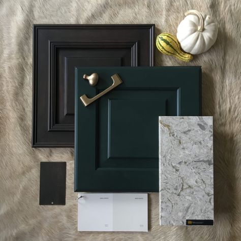 Design Board – Charleston Green | Kith Kitchens Charleston Green Kitchen, Charleston Green Paint, Deep Green Paint, Charleston Green, Essex Green, Zyla Colors, Trim Paint Color, European Cottage, House Updates