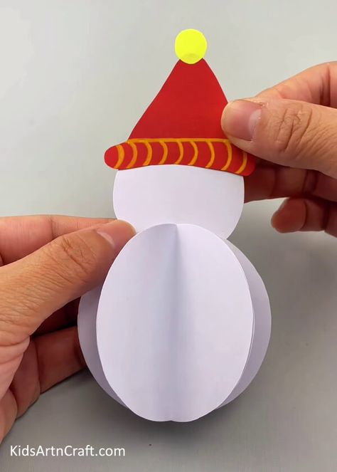 3D Snowman Paper Easy Craft Tutorial For Kids Check more at https://www.kidsartncraft.com/3d-snowman-paper-tutorial/ 3d Snowman, Snowman Art, 3d Christmas, Craft Tutorial, Easy Craft, Grade 2, Christmas Svg, Easy Crafts, For Kids