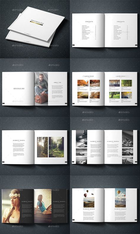 Layout Design Magazine, Self Promotion Design, Portfolio Design Layouts, Photography Portfolio Book, Booklet Design Layout, Portfolio D'architecture, Design Portfolio Layout, Coffee Table Book Design, Graphic Design Portfolio Book