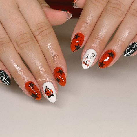 It’s gonna be vintage Halloween or no Halloween 🙅‍♀️

vintage halloween 2024 nails gel nail art designs stars characters burnt orange white black spider webs little ghost buster halloween characters aesthetic gel art october nail inspo spooky nail art cute halloween nails Spooky Nail Art, Art October, Spooky Nail, Nail Art Cute, Characters Aesthetic, 2024 Nails, Halloween Characters, Cute Halloween Nails, Gel Nail Art Designs