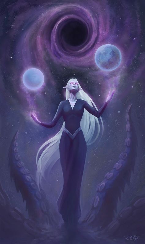 Astral Elf Dnd, Astral Elf, Moon Elf, Night Elf, Dark Elf, The Void, Wow Art, Fantasy Aesthetic, Moon And Stars