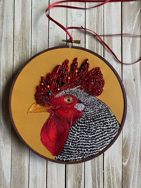 I Spent Hundreds Of Hours Embroidering These Animals/// Unique Hand Embroidery, Amanda Barnes, Easter Embroidery, Basic Embroidery Stitches, Artist Community, Embroidery Hoop Art, Hand Embroidery Patterns, Hoop Art, Embroidery Projects