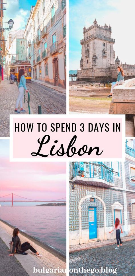 How to spend 3 days in Lisbon - the perfect itinerary. What to see and things to do in Lisbon, Portugal. Adjustable to either 2, 3 or 4 days in Lisbon.  #lisbon #lisboa #lisbonportugal #visitlisbon Travel To Lisbon Portugal, Lisbon What To Do, Lisbon 2 Day Itinerary, 2 Days In Lisbon Portugal, 2 Days In Lisbon, Lisbon Portugal Itinerary, Day Trips From Lisbon Portugal, What To Do In Lisbon, Portuguese Camino