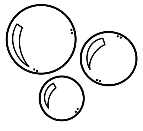 Bubbles Coloring Pages, Bubble Coloring Pages, Abc Coloring Pages, Abc Coloring, Math Materials, Embroidery Template, Bee Crafts, Clipart Black And White, Teaching Aids