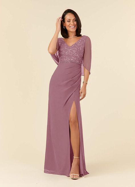 What do you think of the Azazie Laina, come check them out! https://m.azazie.com/products/azazie-laina-vintage-mauve-mermaid-lace-chiffon-floor-length-mother-of-the-bride-dress/228810 Kebaya Mauve, Bride Dress Vintage, Mothers Gowns, Maternity Bridesmaid Dresses, Chiffon Lace Dress, Modest Bridesmaid Dresses, Dusty Rose Dress, Bride Groom Dress, Lace Chiffon