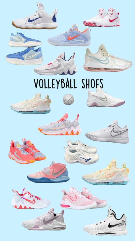 Blue Volleyball, Zapatillas Nike Basketball, Volleyball Motivation, Volleyball Tryouts, Volleyball Party, Pink Basketball Shoes, Nike Volleyball Shoes, Volleyball Camp, Best Volleyball Shoes