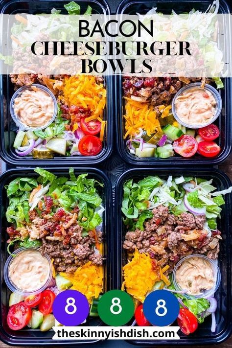 Blt Meal Prep, Lunch Bowl Prep, Meals With Pico De Galo, Easy Food Prep Meals Healthy, Lunch Meal Prep For Diabetics, Healthy Lunch Meal Plan, Burger Meal Prep Ideas, Meal Prep For The Week No Rice, Ladies Brunch Aesthetic