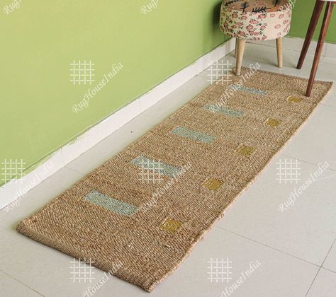 Custom Size Natural Jute Hemp Runner, Stair Decor/Entryway Runner, Jute Bed Side Runner, Vintage Area Rug,Natural Jute Hemp Beige Doormat by rughouseindia on Etsy Jute Bed, Bedside Runner Rug, Bedside Runner, Entryway Runner, Hemp Rug, Jute Rugs, Stair Decor, Jute Area Rugs, Hemp Rugs