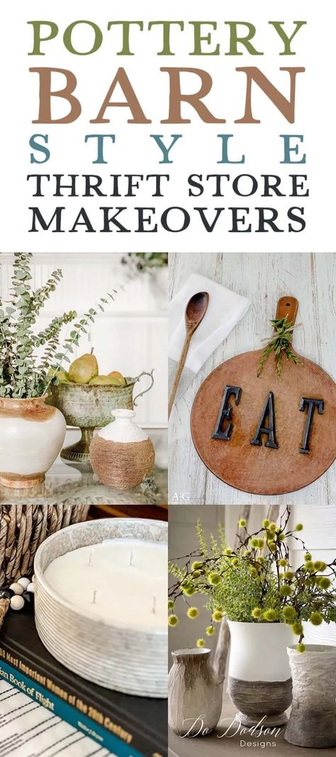 Pottery Barn Style Thrift Store Makeovers - The Cottage Market Pottery Barn Diy Furniture, Diy Pottery Barn Decor, Barn Mirror, Pottery Barn Desk, Pottery Barn Diy, Pottery Barn Look, Pottery Barn Decor, Pottery Barn Style, Thrift Store Makeover