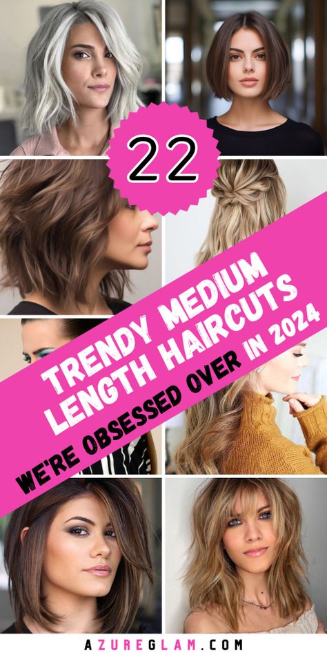 Top 22 Trendy Medium Length Haircuts for 2024: Chic, Versatile Styles Medium Length Haircut For Fine Hair With Side Bangs, Summer 2024 Hair Styles, Trendy Medium Length Haircuts 2024, 2024 Side Bangs, Side Part Haircuts Women, Haircut Ideas Side Part, Hair Cuts 2024 Trends Fine Hair, Haircut Ideas Medium Hair, Medium Hair 2024