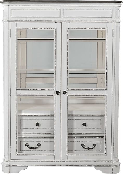 Farmhouse china cabinet decor