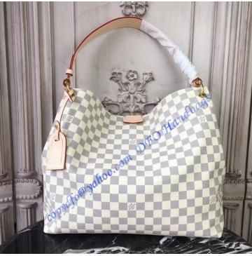 Louis Vuitton Damier Azur Graceful MM N42233 Louis Vuitton Graceful Mm, Louis Vuitton Graceful, Replica Louis Vuitton, Fashion Tote Bag, Louis Vuitton Damier Azur, Cheap Bags, Lv Bag, Vuitton Handbags, Louis Vuitton Handbags