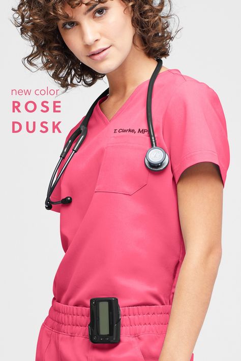 Douse your work routine in elegance with our 'Rose Dusk' pink scrubs by Uniform Advantage. Exuding a blend of femininity and functionality, these delightful scrubs will make you bloom even in the busiest shifts. Versatile and comfortable, yet never compromising on style. Let 'Rose Dusk' paint your workday in comfortable finesse. Get ready to redefine your workwear charm at UniformAdvantage.com! Scrubs Medical, Pink Scrubs, Nursing Scrubs, Uniform Advantage, Mens Scrubs, Work Routine, Medical Uniforms, Nurse Uniform, Scrubs Nursing