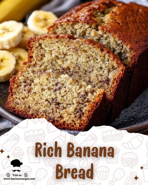 Rich Banana Bread, Banana Bread Ingredients, Moist Banana Bread, Ripe Bananas, Jamie Oliver, Banana Bread Recipes, Ripe Banana, Unsalted Butter, Purpose Flour