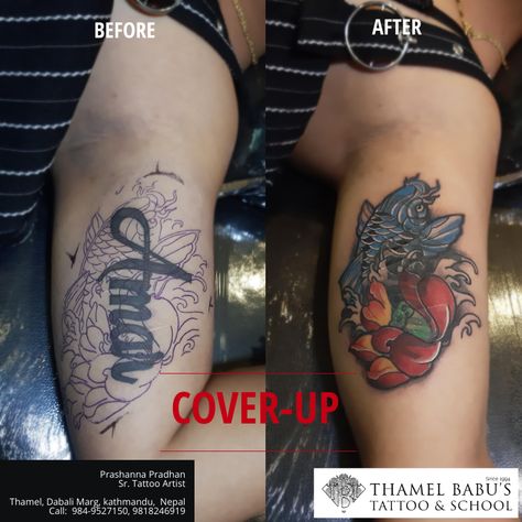 Nepal Tattoo, Coverup Tattoo, Peaceful Environment, Koi Fish Tattoo, Fish Tattoo, Cover Up Tattoo, School Tattoo, Tattoo Tattoo, Koi Fish