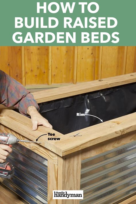 Raised Bed Plans, Tall Raised Garden Beds, Cheap Raised Garden Beds, Raised Garden Beds Diy Vegetables, Metal Garden Beds, Raised Garden Bed Plans, Cedar Raised Garden Beds, Garden Boxes Raised, Building Raised Garden Beds