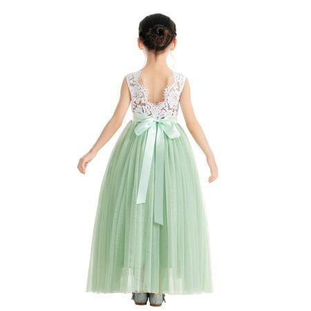 Flower Girl Dresses Sage Green, Floral Flower Girl Dresses, Sage Green Flower Girl Dress, Halter Flower Girl Dress, Sage Flower Girl Dress, Green Flower Girl Dresses, Chiffon Flower Girl Dress, Girls Ruffle Dress, Lavender Bridesmaid Dresses