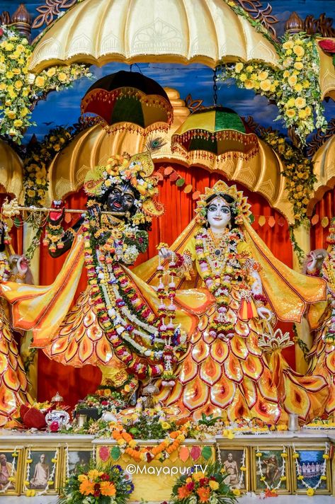 Mayapur Iskcon, Iskcon Mayapur, Vrindavan Dham, Iskcon Vrindavan, Shree Radhe, Radha Krishna Quotes, Hindu Dharma, Krishna Book, Good Morning Image Quotes