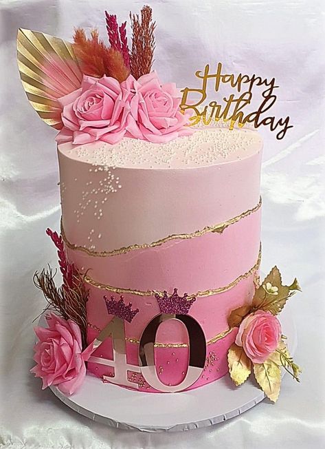 Nice Birthday Cakes For Women, 44th Birthday Ideas For Her Cake, 63rd Birthday Cake For Women, Female Cakes Birthday, 42 Birthday Cake For Woman, 40 Bday Cake For Women, 33rd Birthday Cake For Women, 40th Birthday Cake For Women Elegant Awesome, Cakes For Adults Women