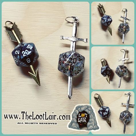 Gifts For Nerds, Dungeons And Dragons Adventures, Dnd Crafts, Geek Diy, Fandom Jewelry, Dnd Funny, Geek Crafts, Polymer Beads, Dnd Miniatures