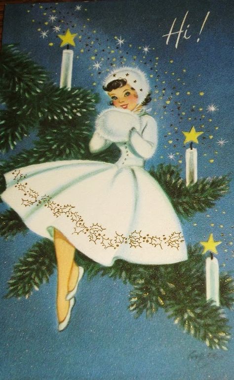 Images Noêl Vintages, Retro Christmas Cards, Retro Vintage Christmas, Vintage Holiday Cards, Vintage Christmas Images, Paper Coaster, Old Fashioned Christmas, Christmas Past, Holiday Postcards