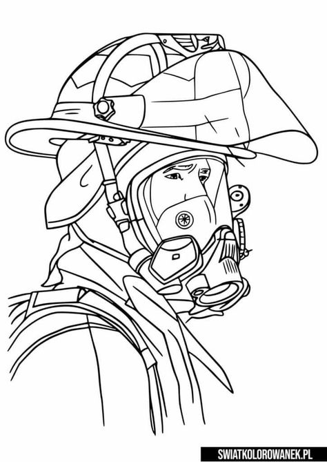 Fire Coloring Pages, Firefighter Drawing, Fire Fighter Tattoos, Fireman Hat, Firefighter Pictures, Kitty Coloring, Truck Coloring Pages, Hello Kitty Coloring, Coloring Page Ideas