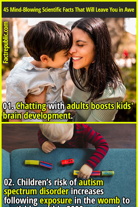 01. Chatting with adults boosts kids' brain development. #science #knowledge #education #adult #child Crazy Facts, Some Facts About Science, Scientific Facts About Humans, Fact About Brain, Did U Know Facts Mind Blown, Did You Know Facts Mind Blown Science, Fun Facts Mind Blown, Science Facts Mind Blown, Science Fact