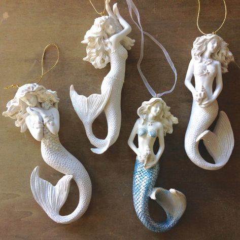 Sea Christmas – Page 2 – Sea Things Ventura Sea Themed Room, Nautical Christmas Ornaments, Sea Things, Tail Mermaid, Art Vampire, Deco Marine, Mermaid Wall Decor, Dengeki Daisy, Blue Tail