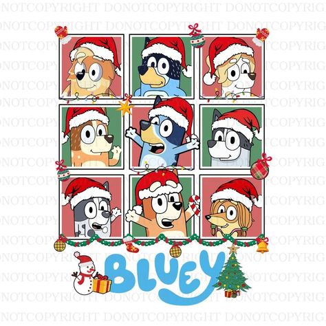 Christmas Bluey Wallpaper, Bluey Christmas Wallpapers, Bluey Stuff, Bluey Party, Australian Christmas, Christmas Duck, Christmas Farm, Cute Christmas Wallpaper, Apple Watch Wallpaper