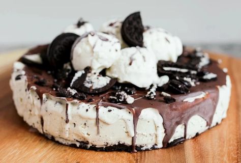 Creamiest Cheesecake, Vegan Ice Cream Cake, Baking Substitutions, Bake Brownies, Oreo Ice Cream Cake, Dairy Free Recipes Dessert, Vegan Summer Recipes, Oreo Ice Cream, Ice Cake