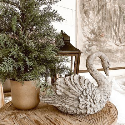 HEAVEN AND NATURE | Shop Sales Events Antique Farmhouse Holiday Coffee Table, Let Heaven And Nature Sing, Farmhouse Tabletop, Living Room Antique, Swan Planter, Swan Decor, Unique Farmhouse, Easter Blessings, Decorating Styles