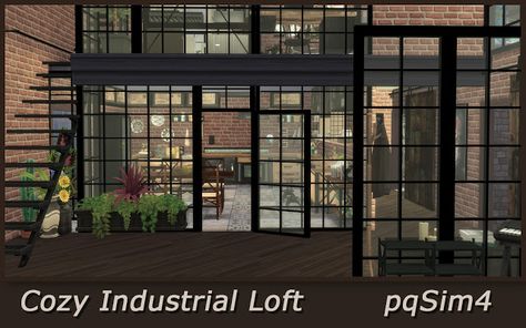 The Sims 4 Industrial Cc, Sims 4 Industrial Windows, Sims 4 Cc Industrial Windows, Industrial Cc Sims 4, Sims 4 Loft Cc, Small Industrial House, Sims 4 Industrial Cc, Sims 4 Cc Industrial, Loft Sims 4