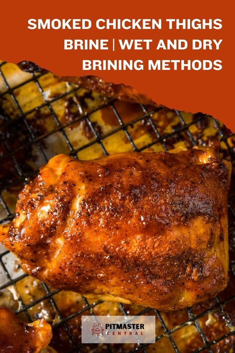 Learn how to perfectly brine your smoked chicken thighs with both wet and dry brining methods. Dive into the world of flavor infusion and moisture retention with this comprehensive guide. Enhance your BBQ game and impress your guests with juicy, flavorful chicken every time. Brine For Chicken Thighs, Chicken Thigh Brine Recipe, Brining Meat, Bbq Games, Chicken Thighs Recipes, Digital Meat Thermometer, Brine Chicken, Brine Recipe, Boneless Chicken Thighs