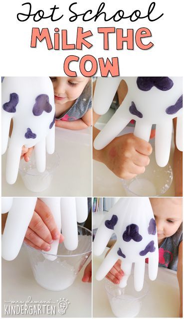 Can't find a farm to bring the kids to? Try this milk a cow fine motor activity to bring the farm into the classroom! Perfect for a farm theme in tot school, preschool, or the kindergarten classroom. Milk A Cow, School Farm, Aktiviti Tadika, Farm Animals Preschool, Farm Lessons, Farm Animals Activities, Farm Theme Preschool, Maluchy Montessori, Milk The Cow