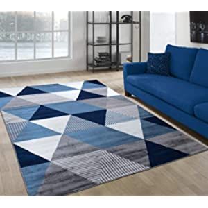 Blue Sofa Carpet Ideas, Office Area Rug, Blue Sofas Living Room, Pattern Bedroom, Navy Living Rooms, Blue Living Room Decor, Gold Living, Carpet Ideas, Studio Office