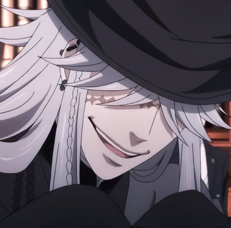 Blackbutler Icon, Undertaker Black Butler Icons, Undertaker Pfp, The Undertaker Black Butler, Simple Pfp, Undertaker Black Butler, Blonde Anime Characters, Black Butler Undertaker, Pfp Edit