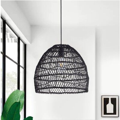 Black Pendant Light Bedroom, Black Rattan Pendant Light, Parlor Room, Black Rattan, Black Farmhouse, Basket Lighting, Rattan Pendant Light, Master Bed, Kid Room