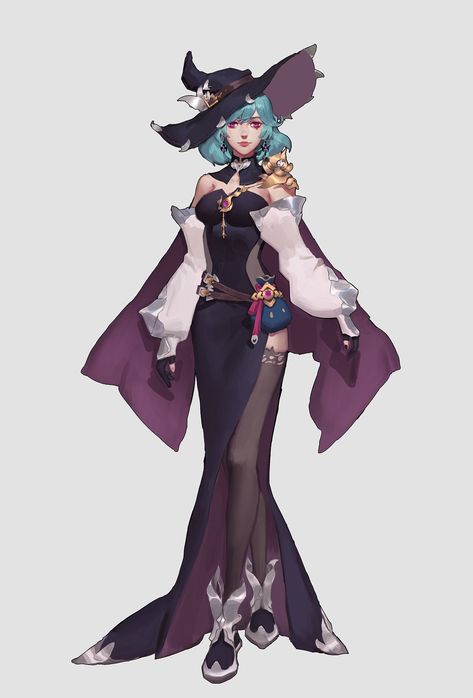 Witch Concept, Female Wizard, Witch Characters, Anime Witch, Witch Design, Female Character Concept, 영감을 주는 캐릭터, Female Character Design, Character Design References