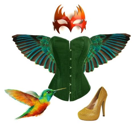 "Sexy Hummingbird Costume Idea" by chicastic ❤ liked on Polyvore featuring WALL Humming Bird Costume, Hummingbird Costume, Tomorrowland Outfit, Stylish Halloween Costumes, Fantasy Ball, Sonic Bloom, Bird Girl, Bird Costume, Halloween 2019