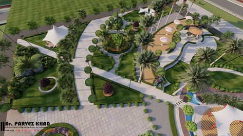 Proposed Landscape Design for Lucknow :: Behance Backyard Architecture, Landscape Design Architecture, Landscape Architecture Park, Site Plan Design, Landscape Architecture Plan, Landscape Architecture Drawing, Facade Architecture Design, Urban Landscape Design, Courtyard Design