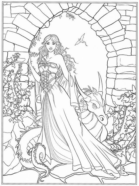 Selina Fenech's holiday book, "Gothic - Dark Fantasy" (Amazon Affiliate link to support more illustrated pages!) #adultcoloring #coloringpages #stressrelief #mindfulness #creativity #arttherapy #coloringbooks Fantasy Coloring Pages For Adults, Coloring Pages For Adults Unique, Disney Adult Coloring Books, Fantasy Coloring Pages, Zoo Animal Coloring Pages, Mothers Day Coloring Pages, Coloring Pages For Grown Ups, Fashion Coloring Book, Abstract Coloring Pages