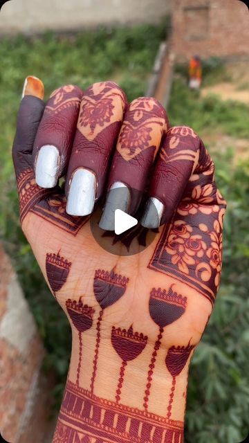 vija on Instagram: "🥰🥰🥰🥰" Gauri Vrat Mehndi, Jaipuri Mehandi Designs, Diwali Special Mehndi Design, Jayaparvati Mehndi, Chhat Puja Mehndi Designs, Diwali Decorations, Mehndi Designs, Instagram, Design