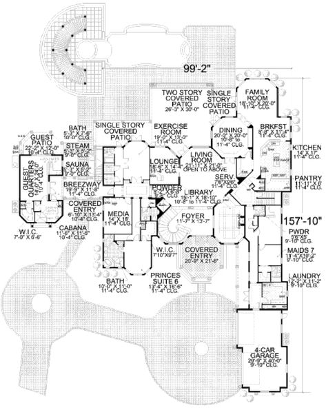 10 Bedroom House Plans Dream Homes, Old Money Mansion Floor Plan, 10 Bedroom House Plans, Chinese Gazebo, Minecraft Mansions, Bedroom Mansion, Multigenerational House, Luxury Floor Plans, Mediterranean Style House