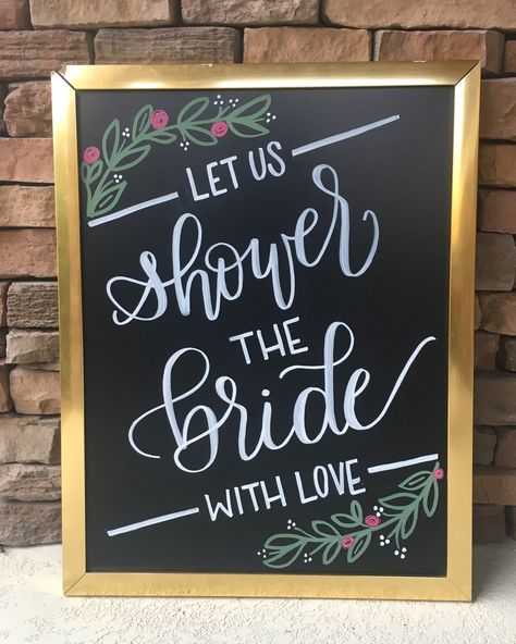 @heathhanded Chalkboard Welcome Sign, Bridal Shower Chalkboard, Bridal Shower Quotes, Chalkboard Welcome, Shower Quotes, Bridal Shower Inspo, Bridal Shower Planning, Bridal Shower Diy, Large Sign