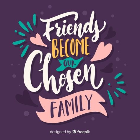 Family Lettering, Family Typography, Doodle Quotes, Lettering Download, Chosen Family, Postcard Template, Family Poster, Typography Graphic, Typography Quotes