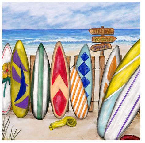 Surf Boards Canvas Wall Art #Bring#Art#sun Paper Backdrop, Surf Board, Arte Inspo, Surf Art, Surfs Up, Mini Canvas, Room Art, Canvas Art Painting, Easy Paintings