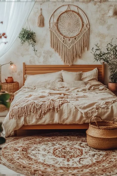 11 Rustic Boho Witchy Bedroom Ideas for Cozy Magic - Adore Charlotte Color Schemes Brown, Boho Witchy Bedroom, Apartment Bedroom Decor For Couples, Flowers Bedroom Decor, Bedroom Decor Ideas For Couples Romantic, Bedroom Decor Master For Couples, Witchy Bedroom Ideas, Bedroom Decor For Couples Romantic, Witchy Bedroom